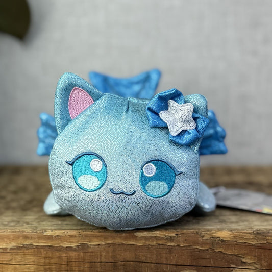 Aphmau MeeMeows - Mermaid Cat Blue Sparkly Kitty - Pocket Money Pal Small Cat 5"