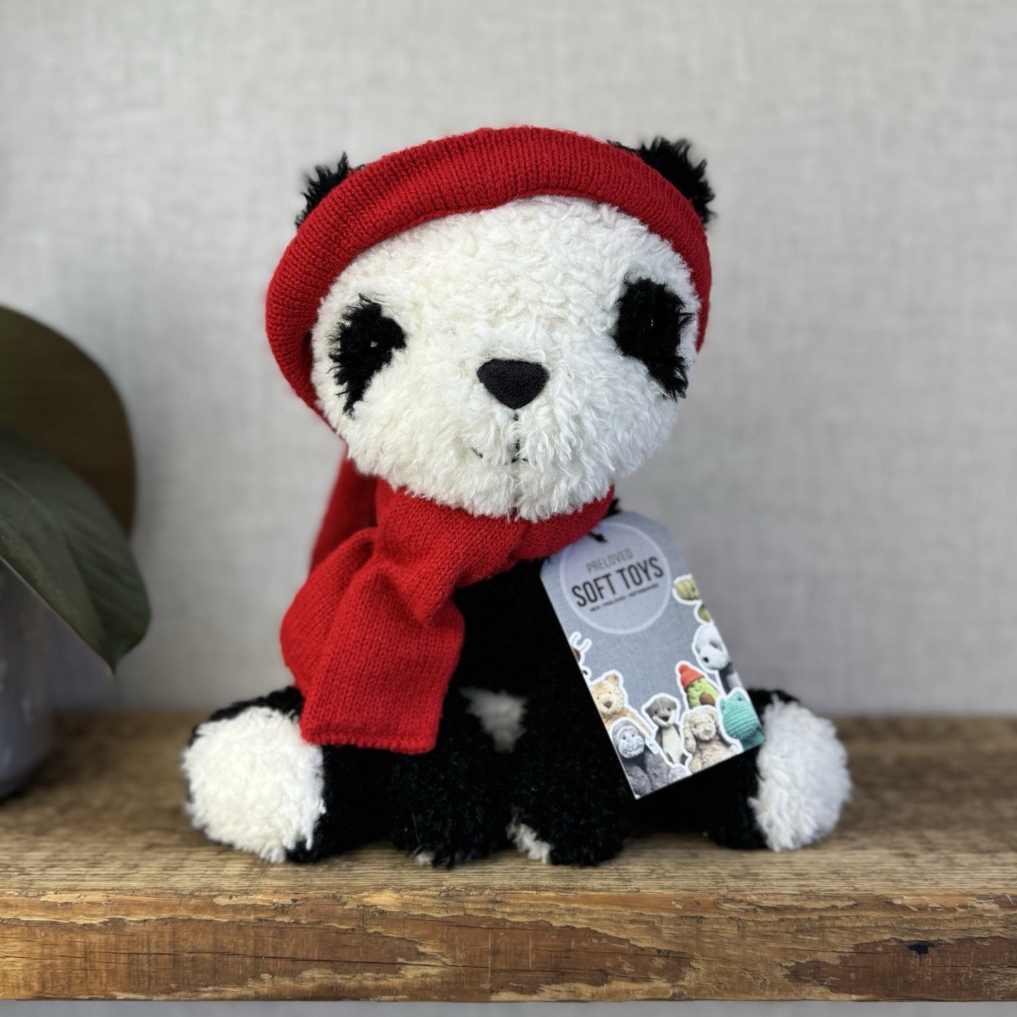 Jellycat Vintage Panda In Beanie & Scarf - John Lewis Exclusive Panda Beanie 14”