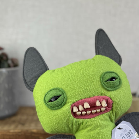 Fuggler Count Fuggula - Limited Edition  Green Winged Bat Soft Toy Monster Plush