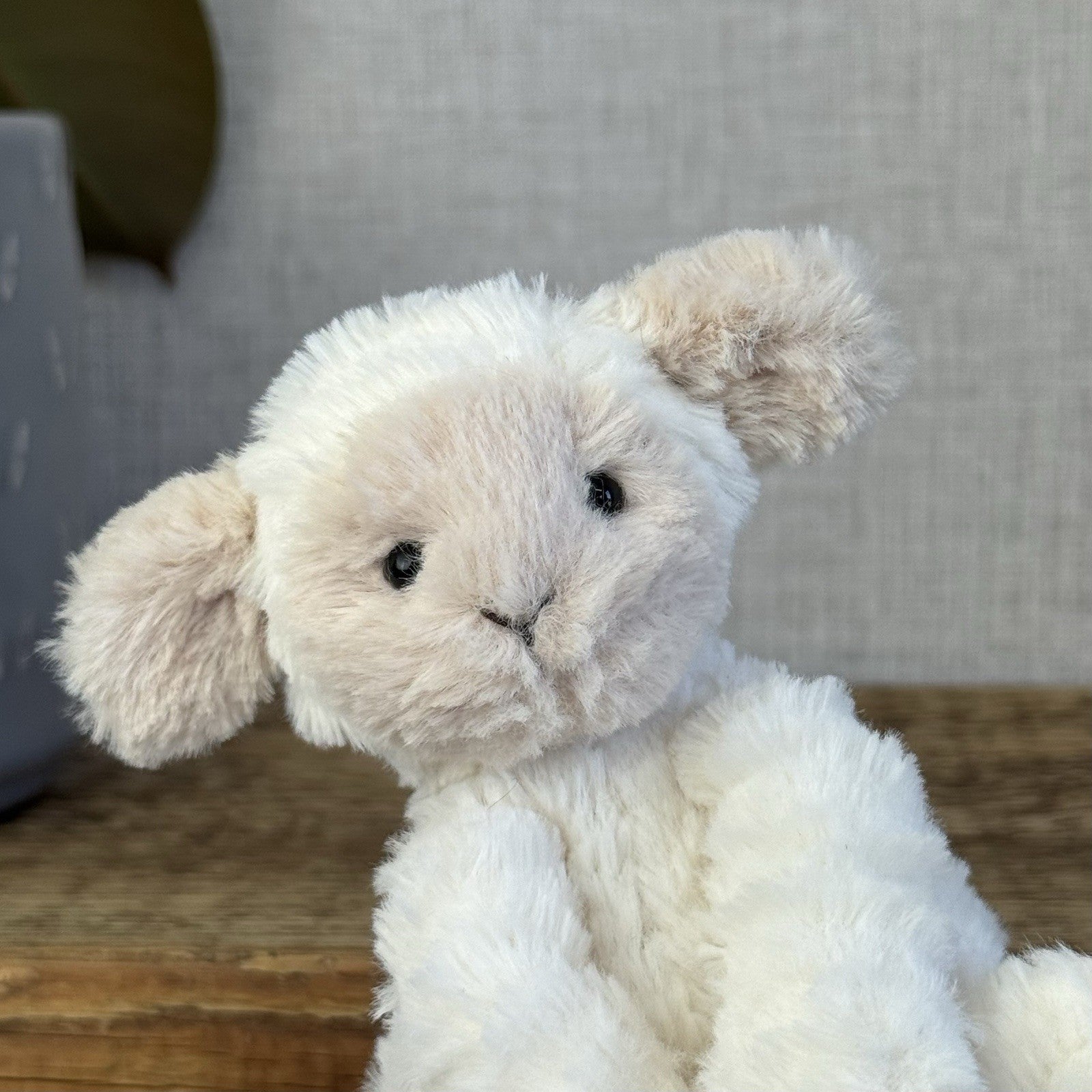 Jellycat Tiny Baby Fuddlewuddle Lamb - Baby Pocket Pal Beanie White Lamb 4” (#2)