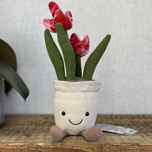 Jellycat Amuseable Tulip - New Without Tags Potted Tulip Plant Older Style 12"