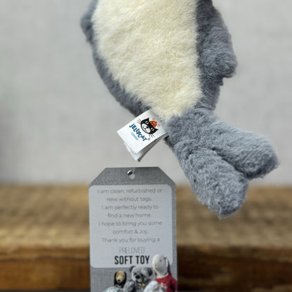 Jellycat Nauticool Roly Poly Seal Retired Mini "5 Fluffy Grey Seal Soft Toy