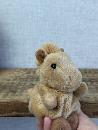 Aurora - Palm Pals Mini Beanbag Plush - Gallop Horse Soft Toy Chesnut Mini 5"