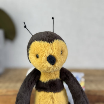 Jellycat Small Bashful Bee - Bumble Bee Plush Beanie Soft Toy Retired 8” (#2)