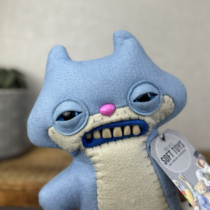 Fuggler Funny Ugly Monster Sketchy Squirrel Blue Pale Cute Ugly Monster Rare