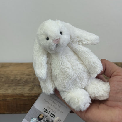 Jellycat Tiny Baby Bashful Bunny White - Little White Company Exclusive 5"