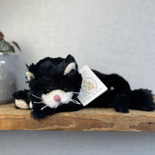 Barbara Bukowski Floppy Black Cat - New With Tags Black Kitten Beanie Floppy 10"