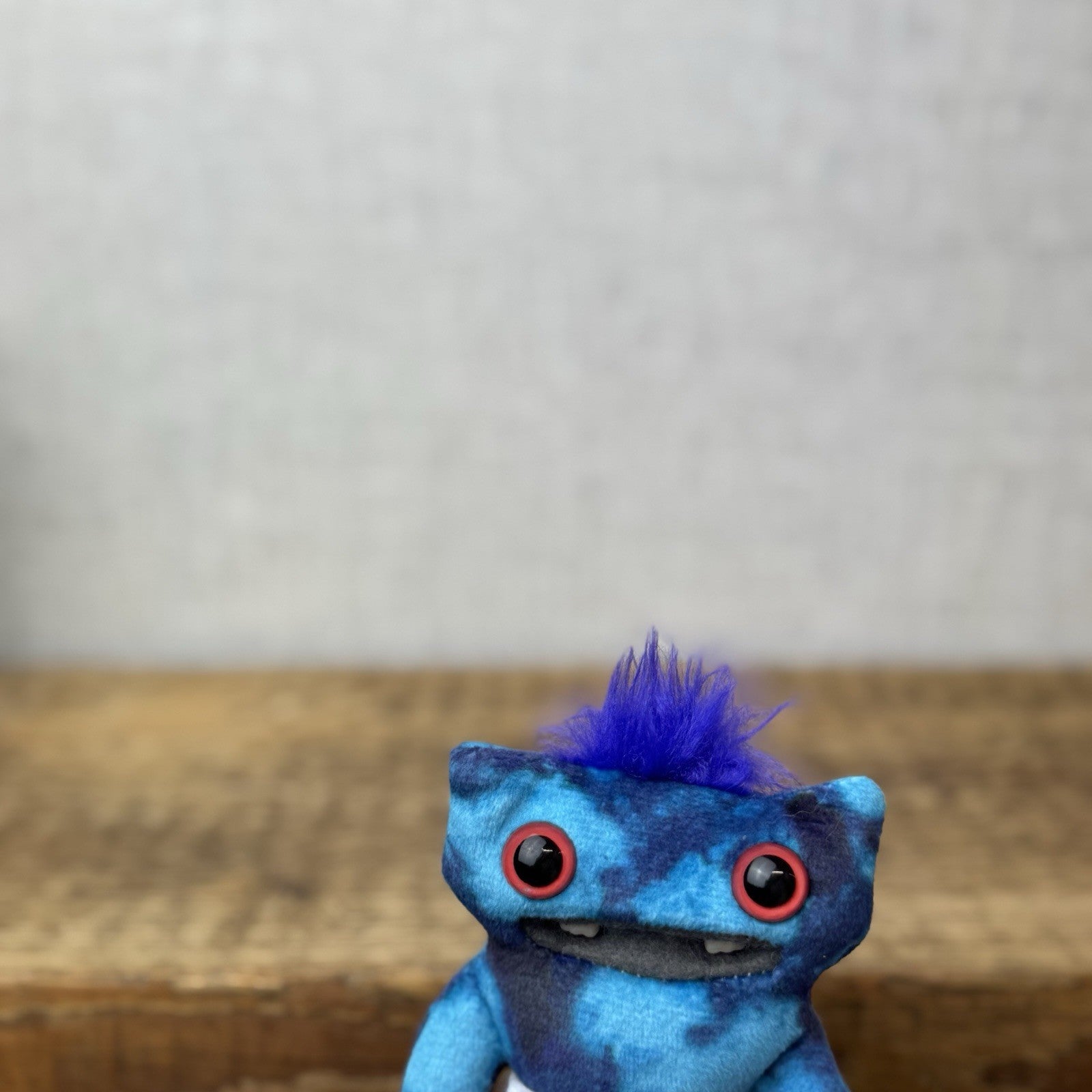 Fuggler Baby Fugg - Baby Wide Eyed Weirdo Blue Mini Size Monster Plush 3.5"