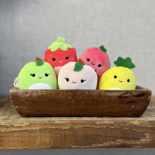 Squishmallow Squishville Fruit Squad - Apple, Peach, Melon, Strawberry Pineapple