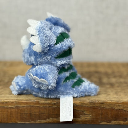 Russ Berrie Luvvies - Jeff Triceratops - Pudding Dino Soft Toy Tiny 4”
