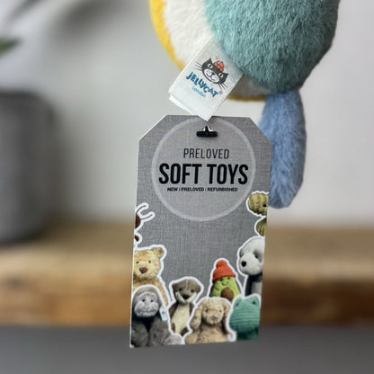 Jellycat Birdling Blue Tit - Birdling Jellycat Small Tiny Pocket Pal Beanie Bird