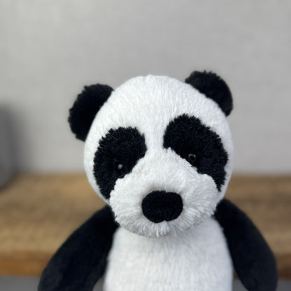 The Little White Company Panda Soft Toy- Soft Panda Beanie 12"
