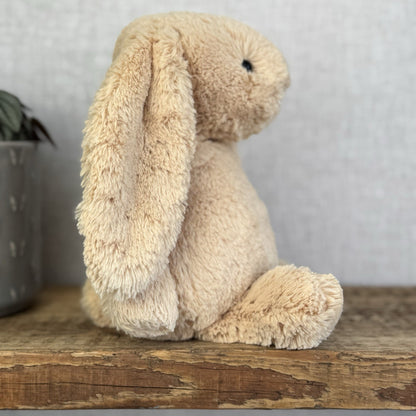 Jellycat Medium Bashful Honey Bunny - Retired Honey Bunny Plush Rabbit 12"