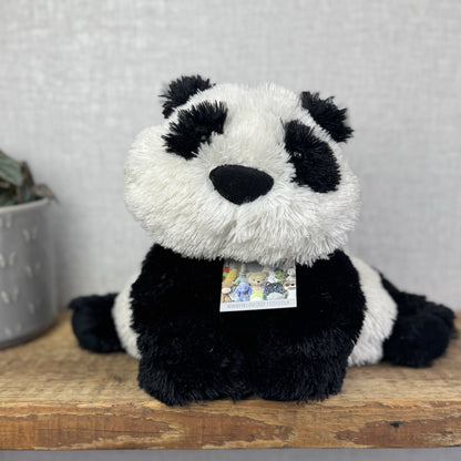 Jellycat Medium Truffles Panda Black White Soft Panda Cushion Vintage (#2)