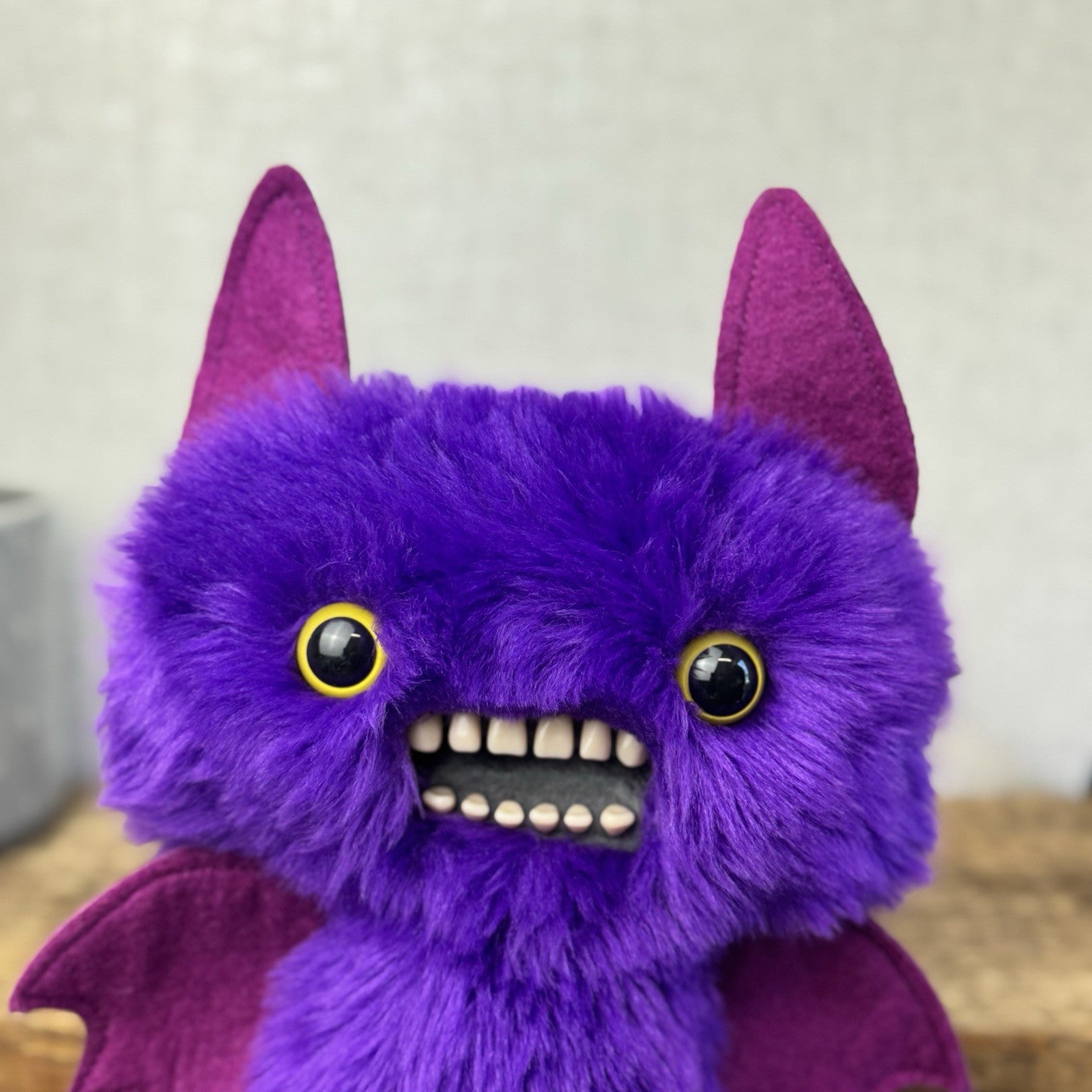 Fuggler Purple Fluffy Bat Fuggler New Condition - Count Fuggula Bat Rare 