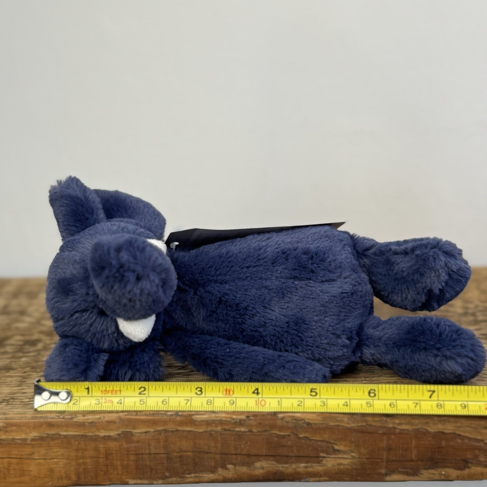 Jellycat Small Bashful Navy Elephant - Small Dark Blue Retired Elephant 8"