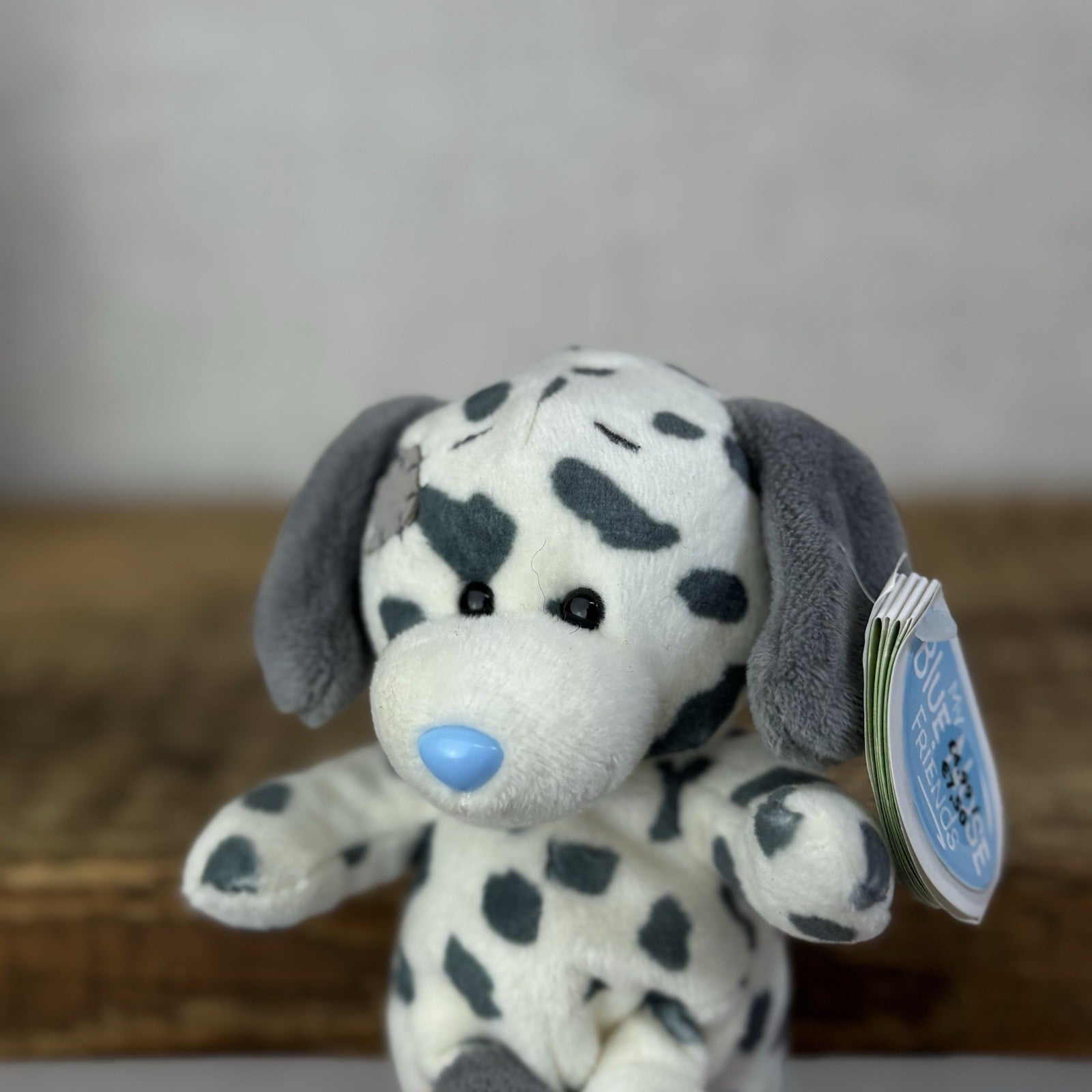 Blue Nose Friends Casey #2 - Mini Dalmatian Black/White Spotty Mini Beanie 5"