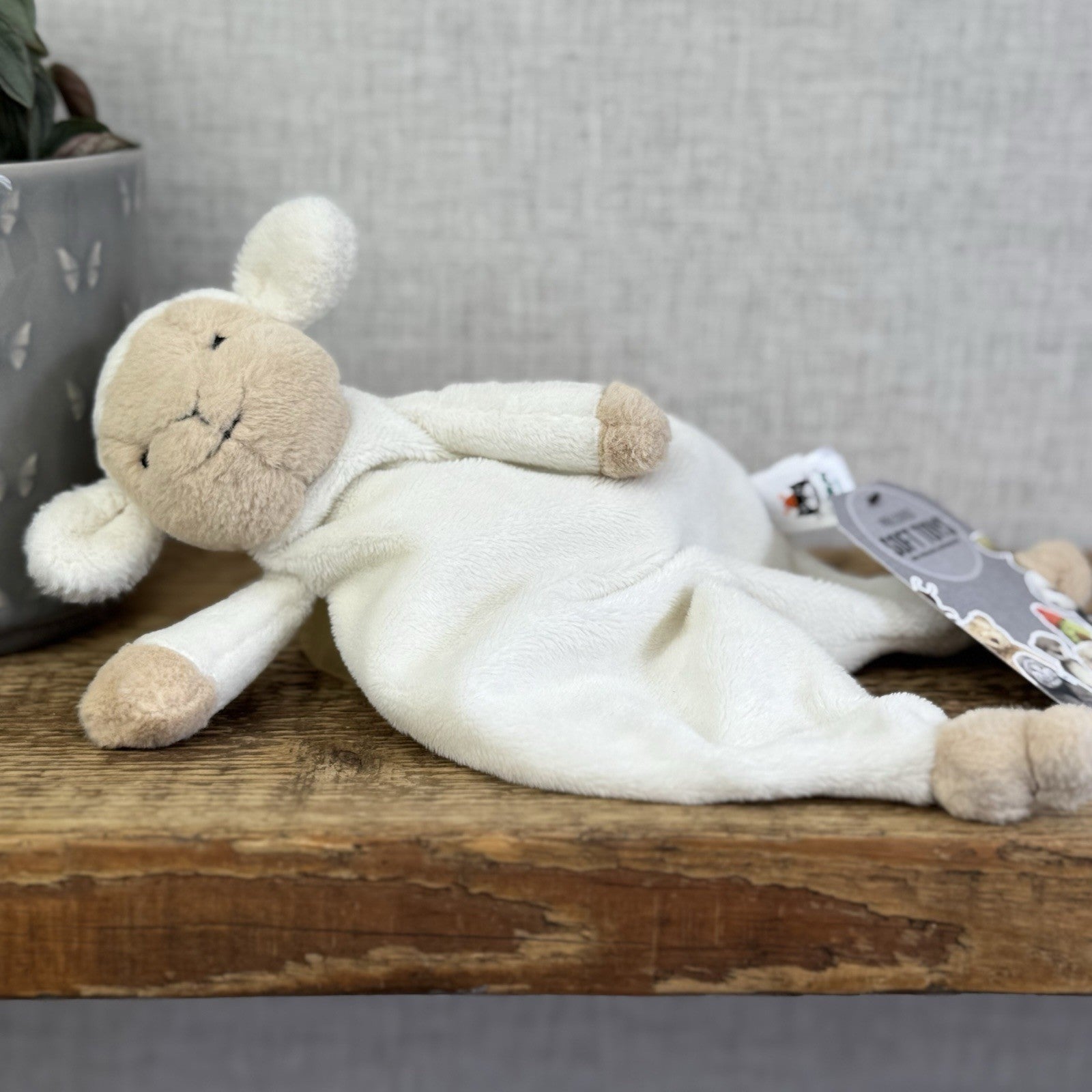 Jellycat Husbie Lamb Soother Comoforter - Sheep Baby Soft Toy Blanket NWOT