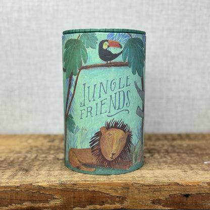 Maileg Jungle Friends Elephant Friend In Box - Retired Linene Elephant In Tube