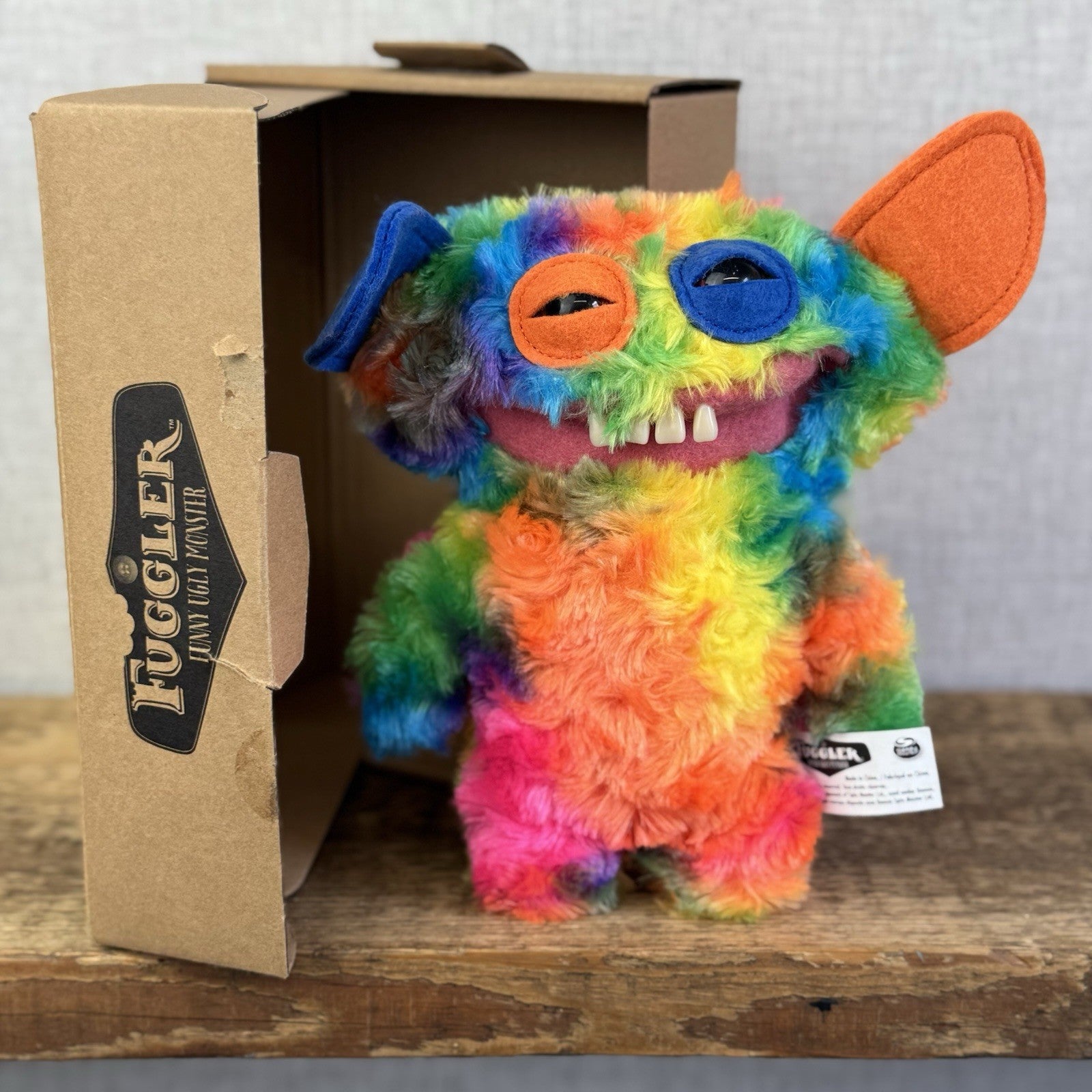Fuggler Funny Ugly Monster Snuggler Edition Rainbow Grin Grin Snuggler With Box