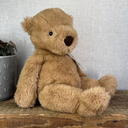 Jellycat Medium Benjamin Bear - Maple Colour Larger Beanie Bear Plush Bear 14”