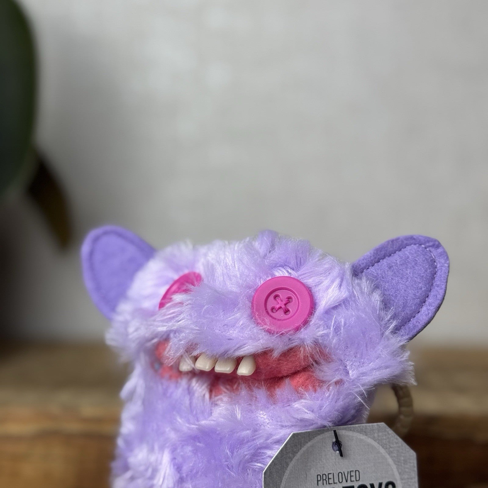 Fuggler Budgie Fuggler Grin Grin Keyring - Lilac Fluffy Fuggler Monster Clip 5”