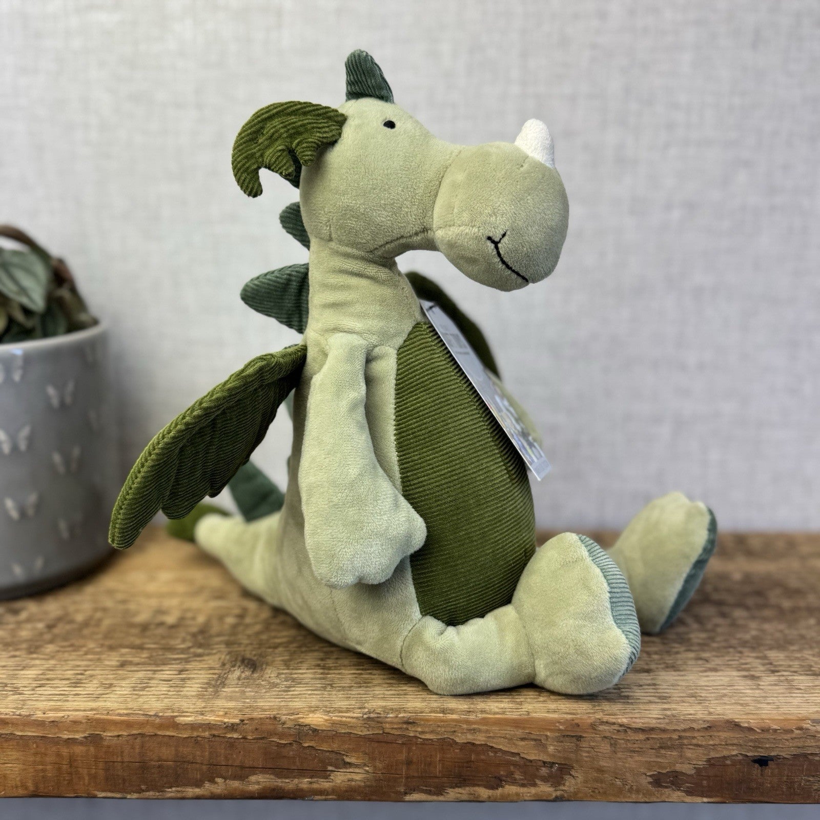 Jellycat Dylan Dragon Sensory Toy - Rattle, Sqeaker Soft Toy Retired Dragon Toy
