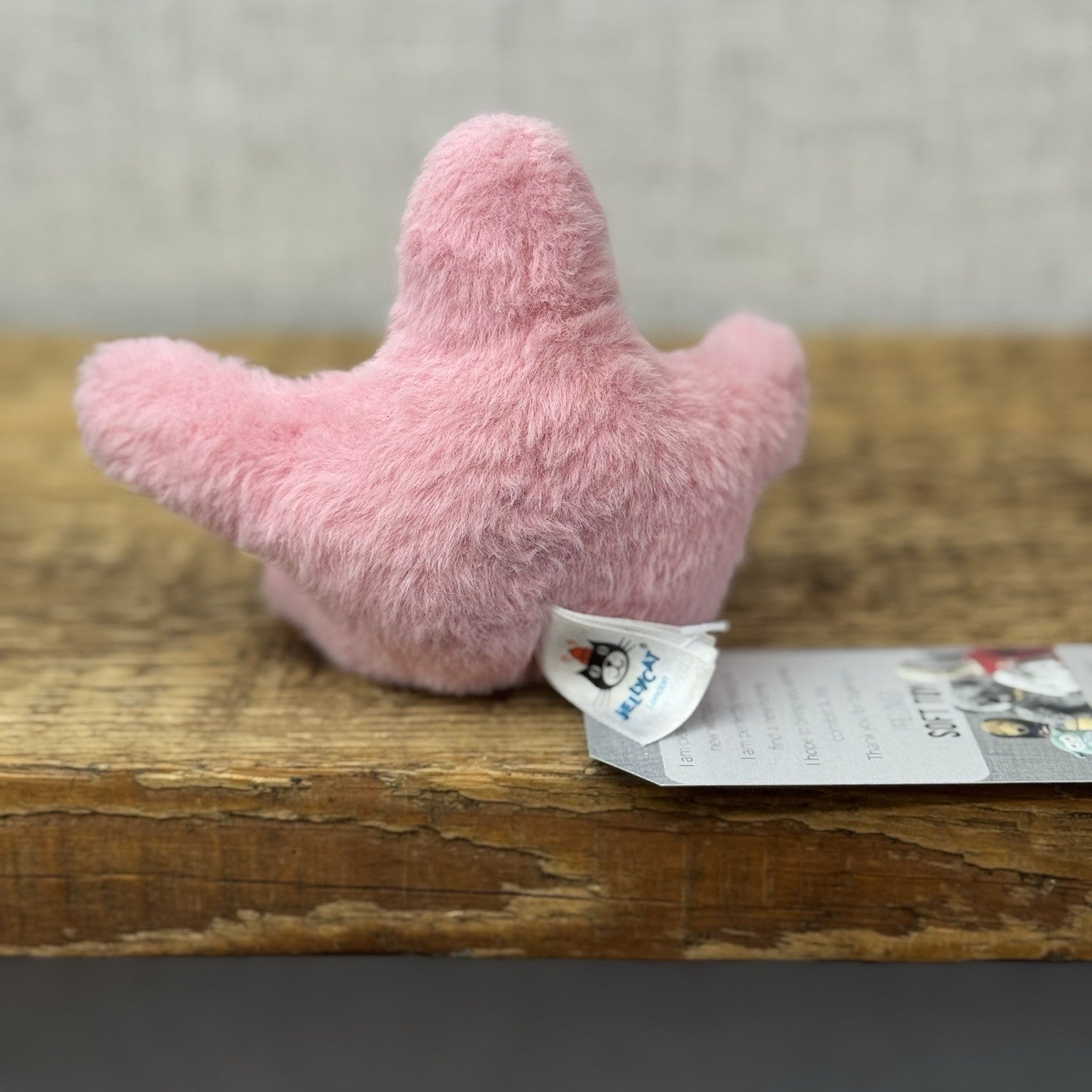 Jellycat Tiny Fluffy Starfish - Pink Starfish Soft Toy Sea Creature Retired NWOT