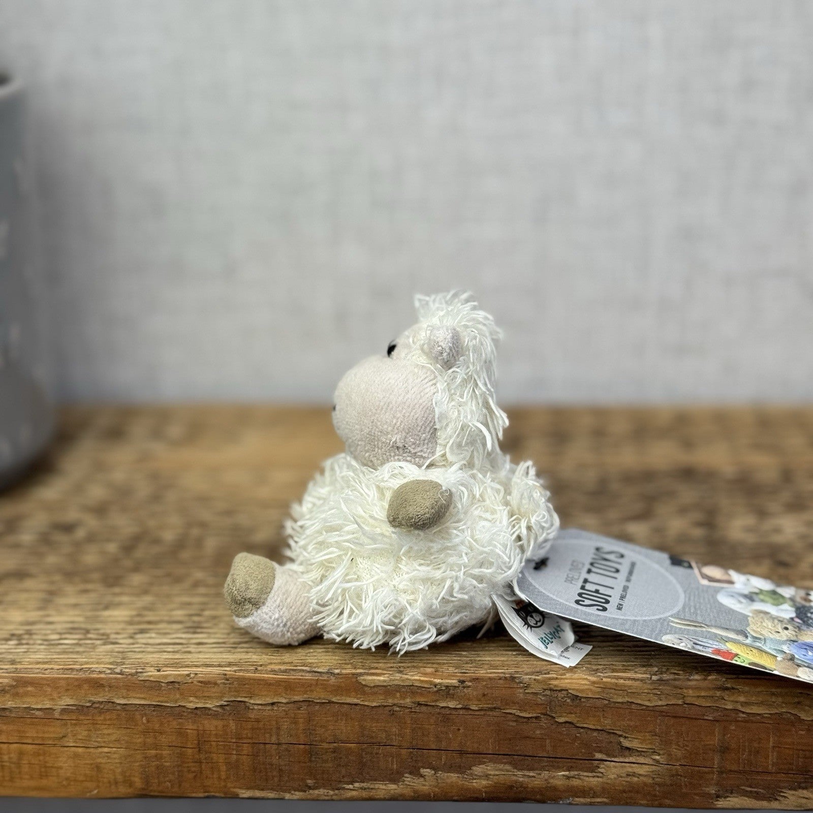 Jellycat Baby Pudding Lamb Sheep - Small Fluffy Lamb Soft Toy Plush Beanie 3"