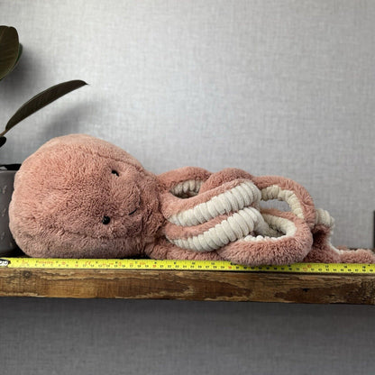 Jellycat Large Odell Octopus - Peach Large Octopus Beanie Toy Retired Pink 20”