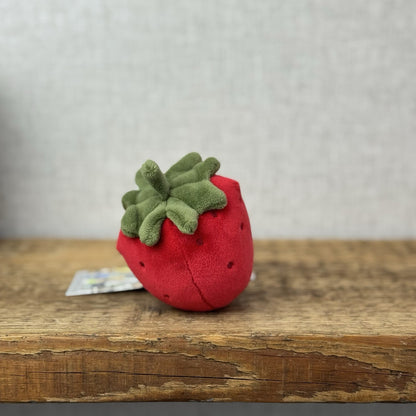 Jellycat Fabulous Fruit Strawberry - Soft Toy Play Food - Fruit Soft Toy 4”