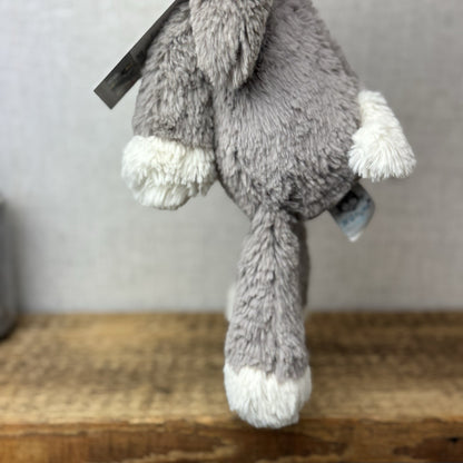 Jellycat Smudge Puppy - Medium Grey & White Puppy Floppy Plush Toy Medium 14"