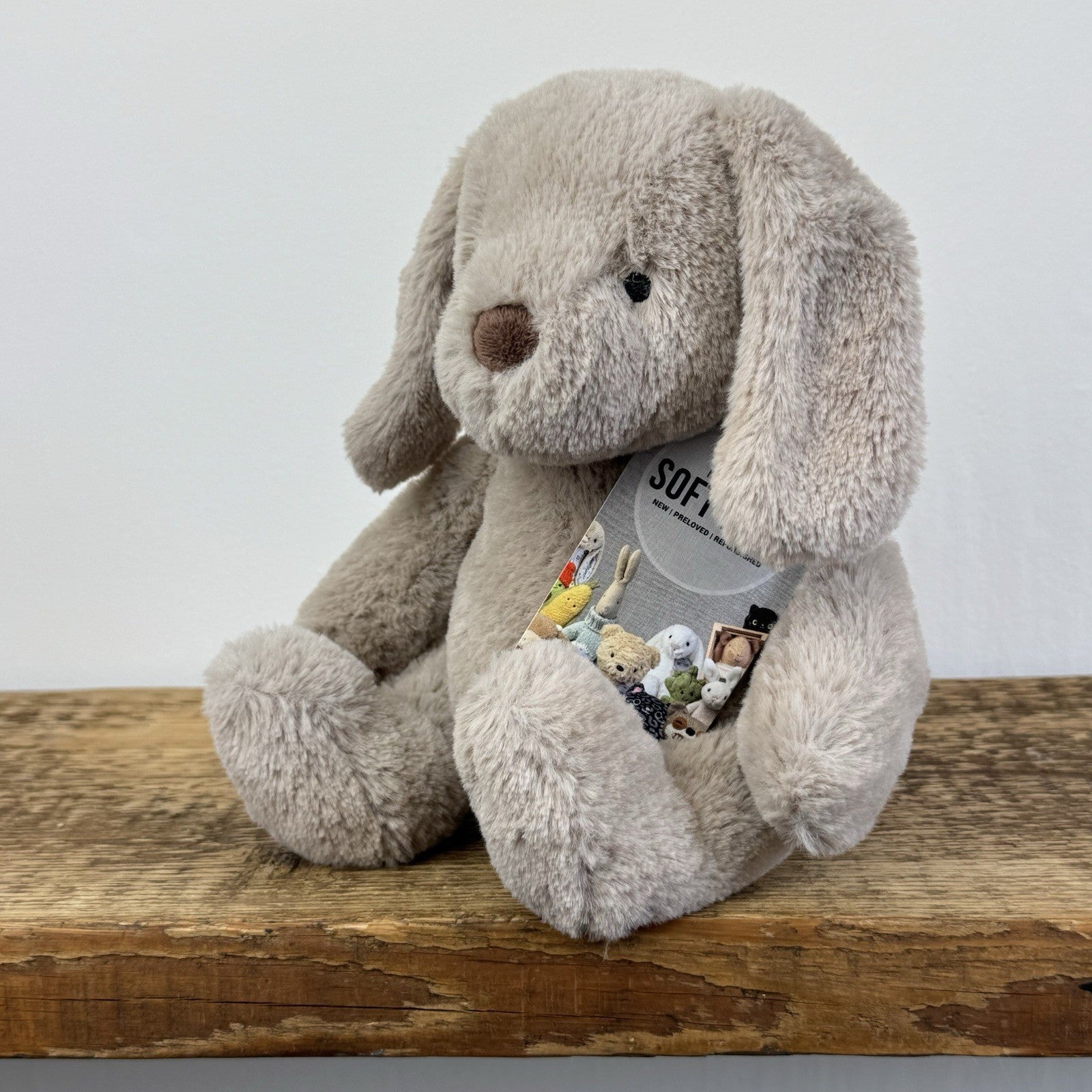 Mothercare Beige Snuggle Puppy Dog Soft Toy Plush (Jellycat Collab) 8”
