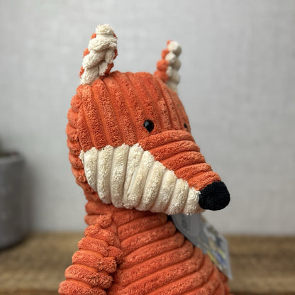 Jellycat Medium Cordy Roy Fox - Orange Corduroy Fox Plush Large Rare Retired 14"