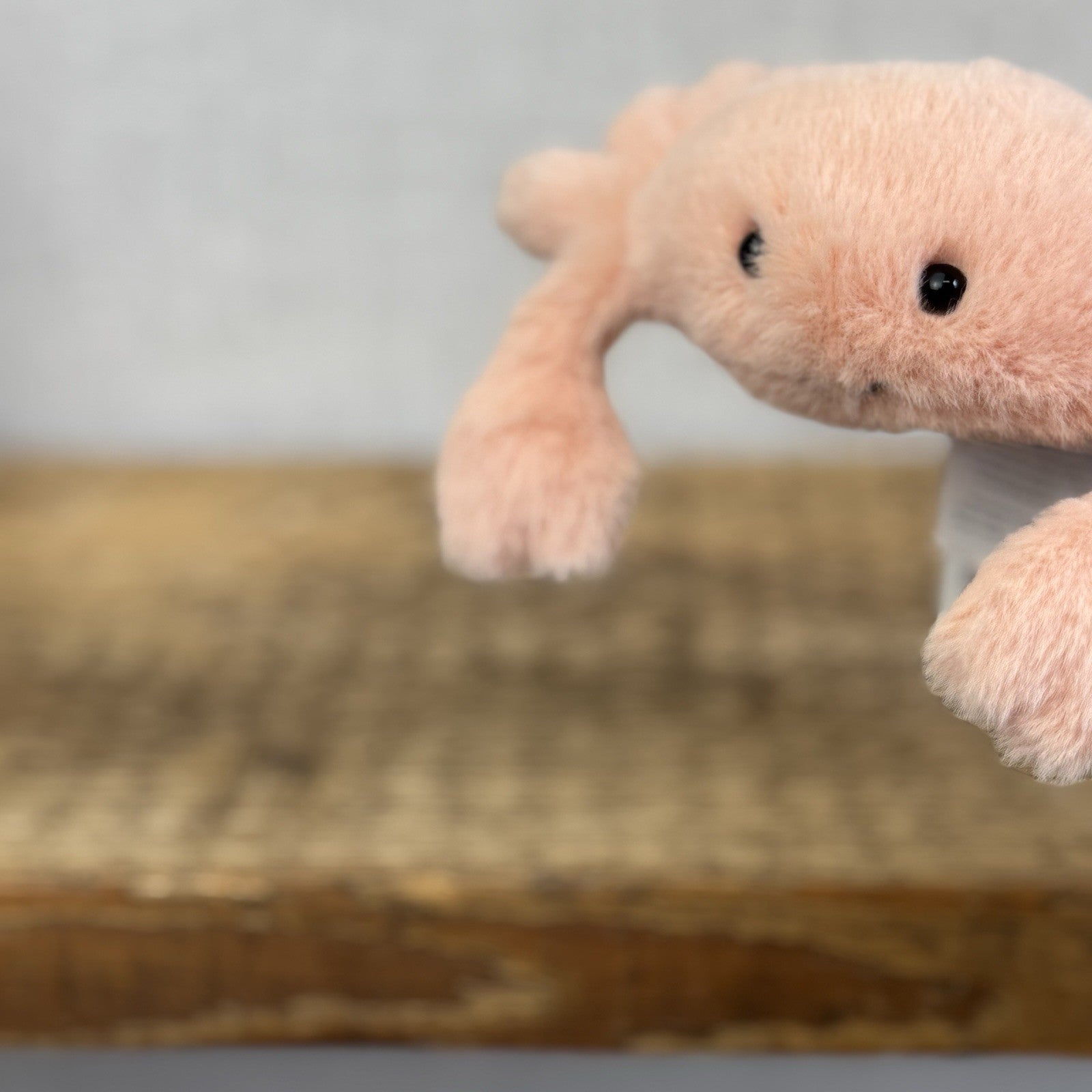 Jellycat Tiny Fluffy Crab - Mini Peach/Pink Crab Soft Toy New With Tags 4"