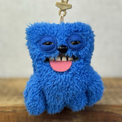 Fuggler Keyring - Sir Belch Blue Snuggler Fuggler Keyring Fluffy Rare Retired V1