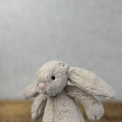 Jellycat Tiny Bashful Beige Bunny - Older Style Fabric Tag Miniature Rabbit 5"