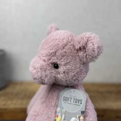 Jellycat Retired Puffles Piglet - Super Soft Pink Pig Beanie Retired 12"