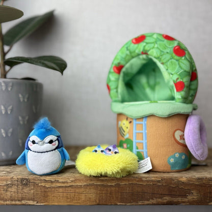 Squishmallow Squishville - Tiptop Treehouse Play Set - Babs The Bluejay 2” (2)