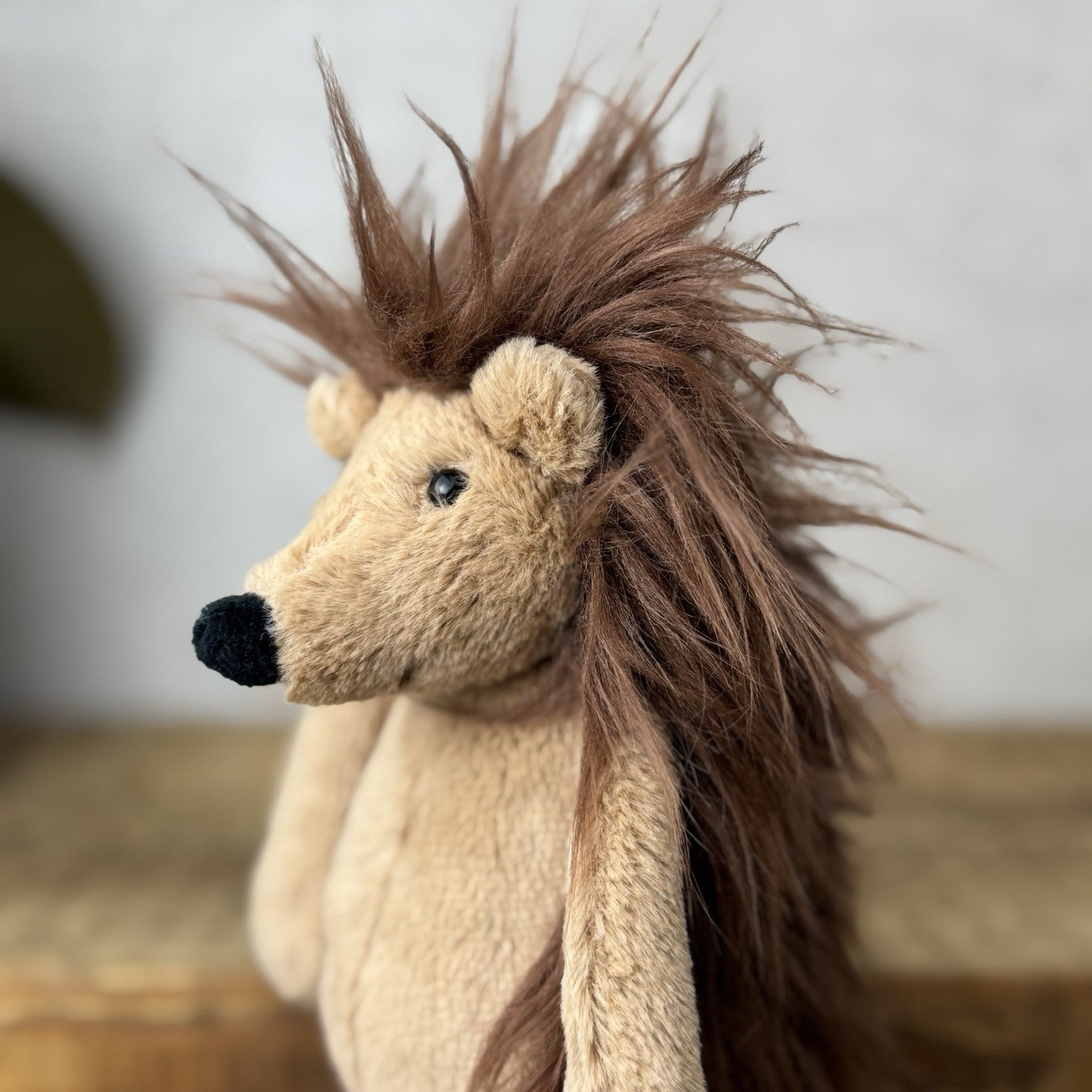 Jellycat Small Spike Hedeghog - Light Brown Beanie Hedgehog Plush New With Tag