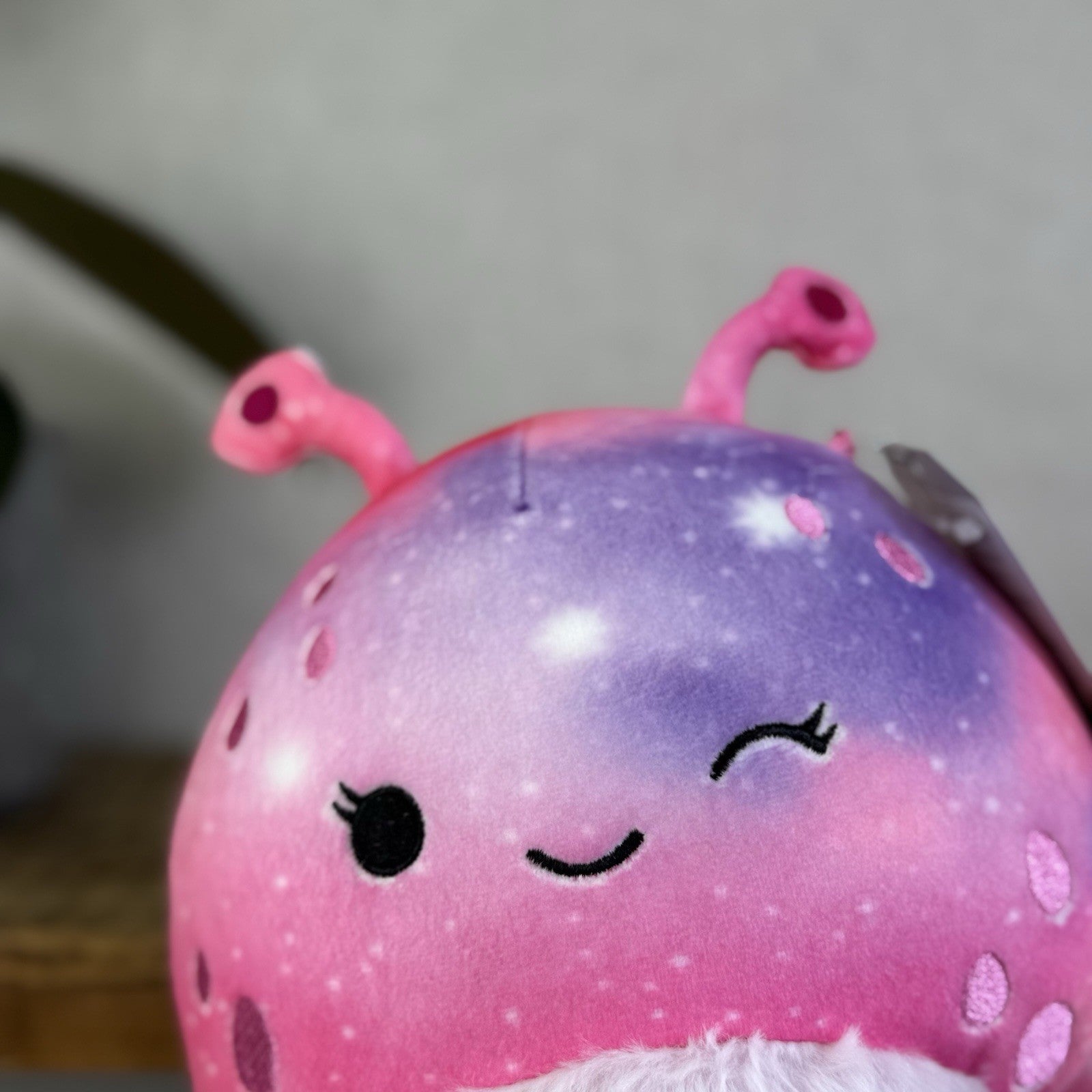 Squishmallow Loraly (Winking) Small Purple Tie Dye Alien Plush 7"