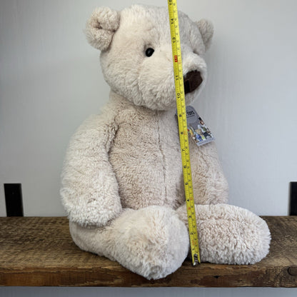Jellycat Huge Barley Bear - Large Cream Bear Retired Hard To Find 23"