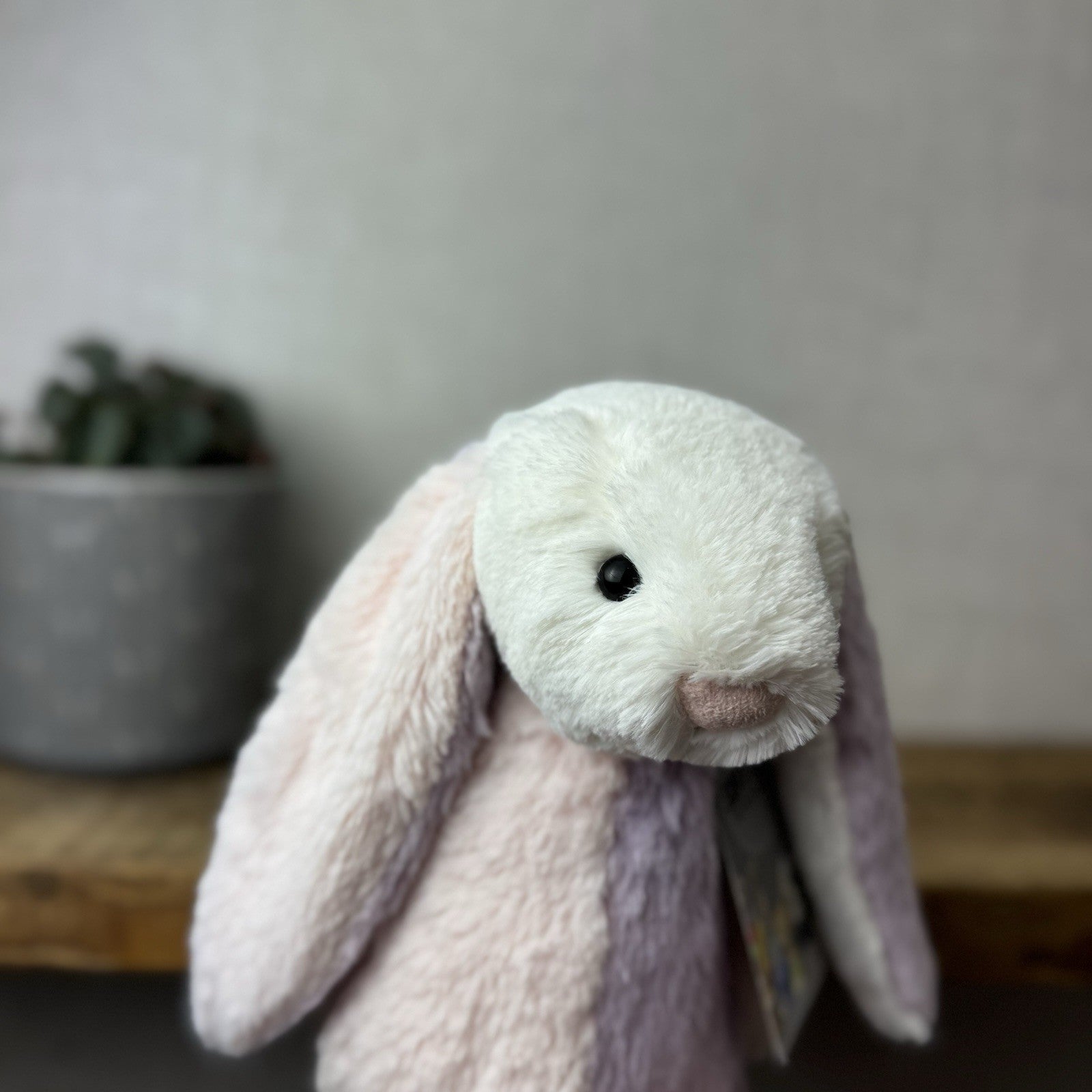 Jellycat Medium Bashful “patchwork” Bunny Rabbit - Custom Made Bunny Rabbit 12”