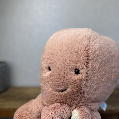 Jellycat Large Odell Octopus - Peach Large Octopus Beanie Retired Pink 20”