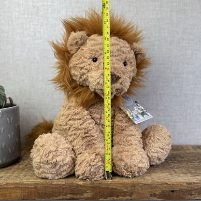 Jellycat Large Fuddlewuddle Lion - Large Sitting Lion Beanie Retired 12"