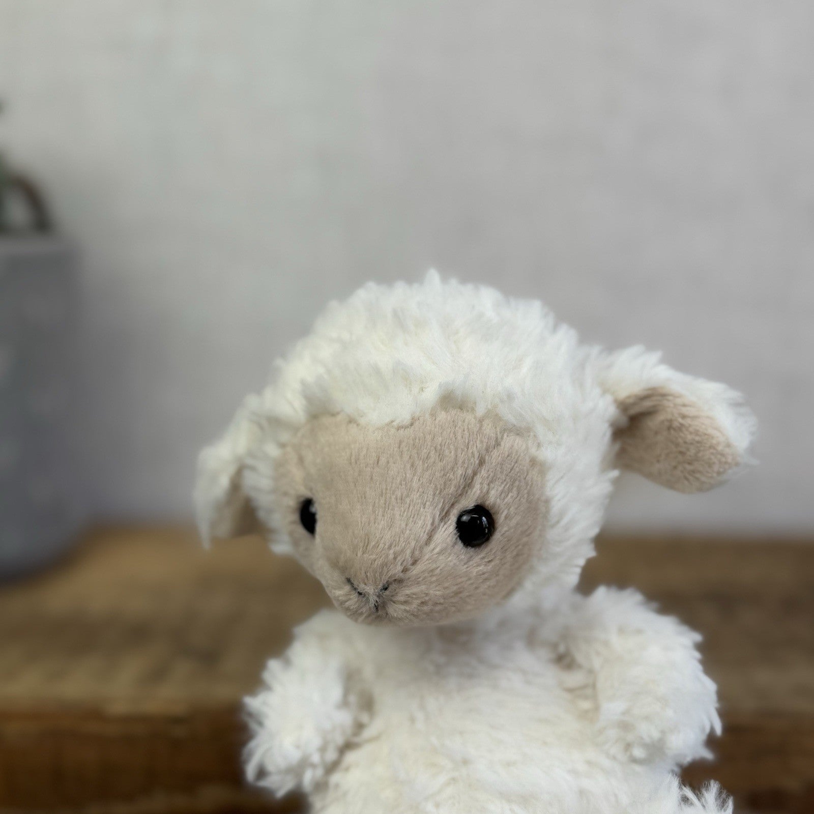 Jellycat Yummy Lamb - Fluffy Little Sheep - Mini Lamb Beanie Plush Retired 7”