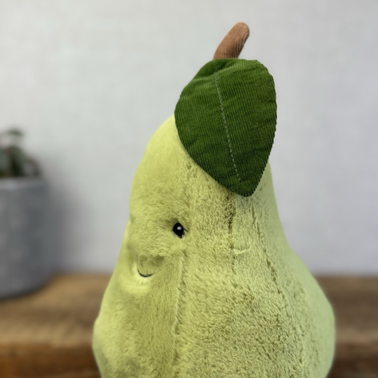 Jellycat Amuseable Pear - Large Pear Soft Toy Original Pear Soft Toy Beanie 12"