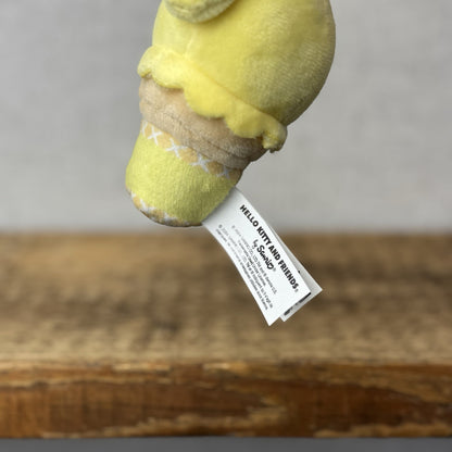 Gund Sanrio Hello Kitty And Friends Keyring - Pompompurin Ice Cream Yellow
