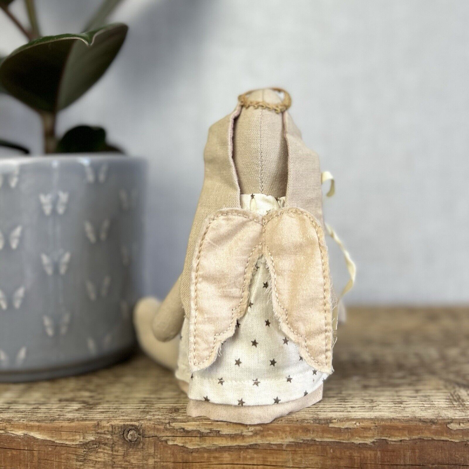 Maileg Mini Bunny Angel Gabriella 2016 - Beige Bunny White Angel Hard To Find