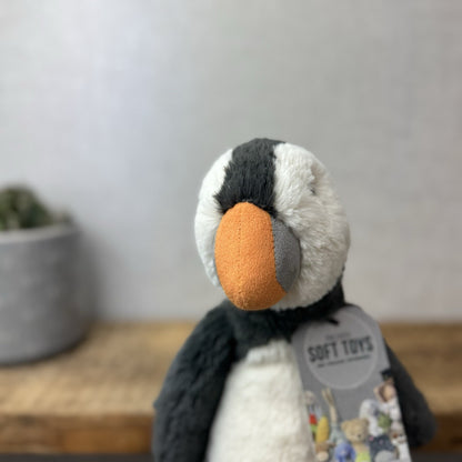 Jellycat Medium Bashful Puffin - Medium Soft Toy Beanie Rare Retired Beanie 12”